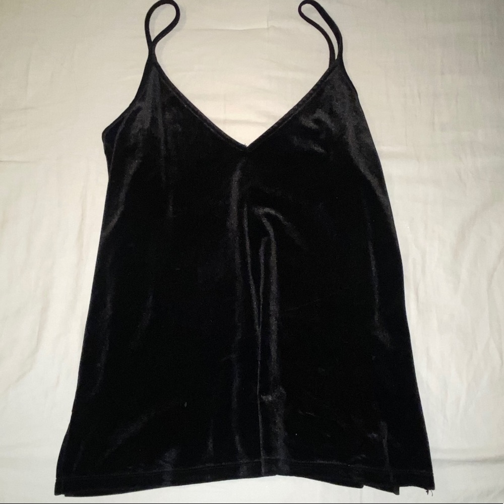 Old Navy NWOT velvet black tank top
